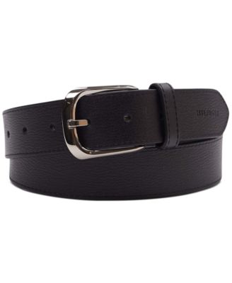 Tommy Hilfiger - Men's Enamel Logo Ornament Casual Leather Belt