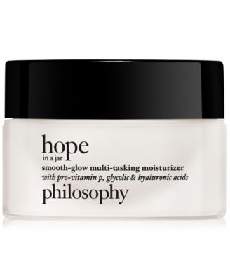 philosophy - hope in a jar smooth-glow multi-tasking moisturizer with pro-vitamin p, glycolic & hyaluronic acids, 0.5-oz.