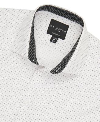 Calabrum - Men's Regular-Fit Performance Dress Shirt