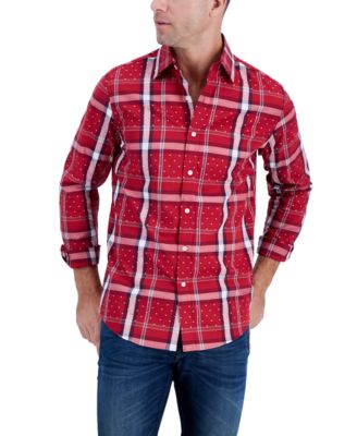 Club Room - Men's Long-Sleeve Armin Plaid Shirt
