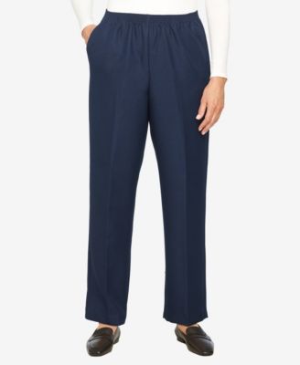Alfred Dunner - Plus Size Pull-On Straight-Leg Pants