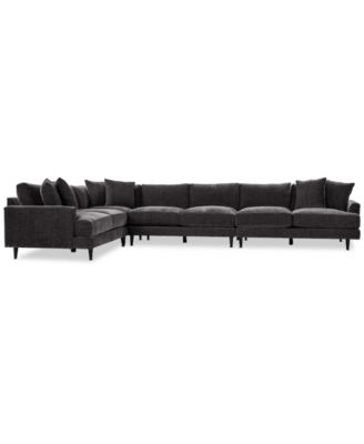 Furniture - Mariyah Fabric 4-Pc. Sectional with Sofa