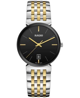 Rado - Men's Black Stainless Steel Bracelet Watch 38mm