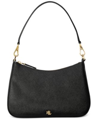 Lauren Ralph Lauren - Crosshatch Leather Medium Danni Shoulder Bag