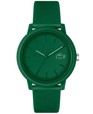 Lacoste - Men's 12.12 Green Silicone Strap Watch 42mm