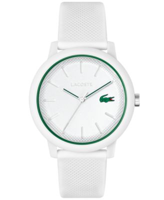 Lacoste - Men's 12.12 White Silicone Strap Watch 42mm