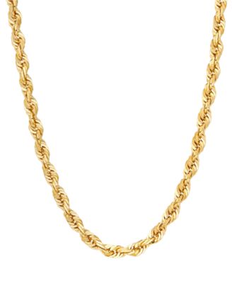 Macy's Brand - Rope Link 22" Chain Necklace in 10k Gold