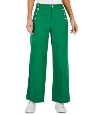 Charter Club - Petite Wide-Leg Sailor Pants