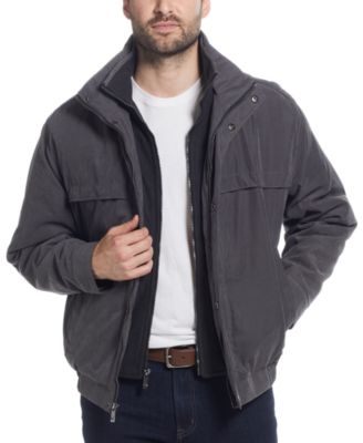 Weatherproof - Men's Microfiber Poly Filled Bomber Jacket