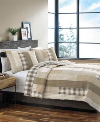 Eddie Bauer - Fairview Saddle Reversible 3-Piece Full/Queen Quilt Set