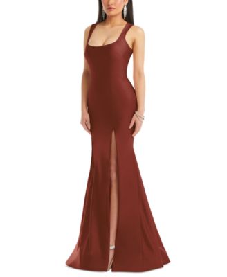 The Dessy Group - Women's Stretch Satin Mermaid Gown