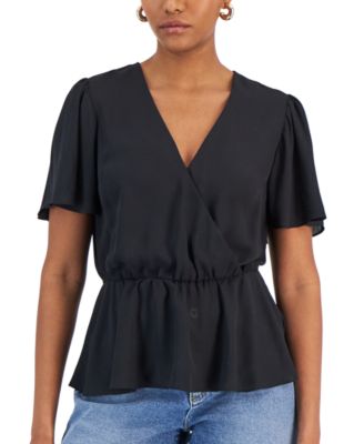 I.N.C. International Concepts - Women's Flutter Sleeve Ruffle Top