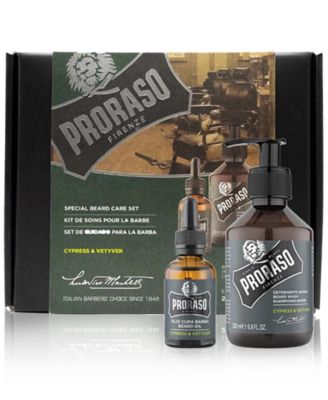 Proraso - 2-Pc. Beard Care Set For Full Or Long Beards - Cypress & Vetyver Scent