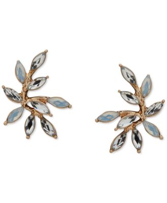 lonna & lilly - Gold-Tone Stone Leaf Statement Stud Earrings