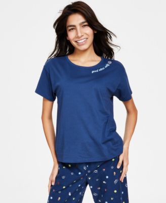 Jenni - Women's Short-Sleeve Graphic-Print Sleep Tee