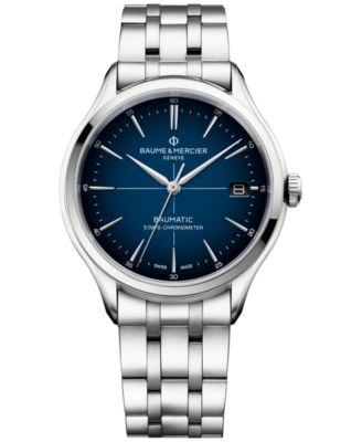 Baume & Mercier - Men's Swiss Automatic Clifton Stainless Steel Bracelet Watch 40mm