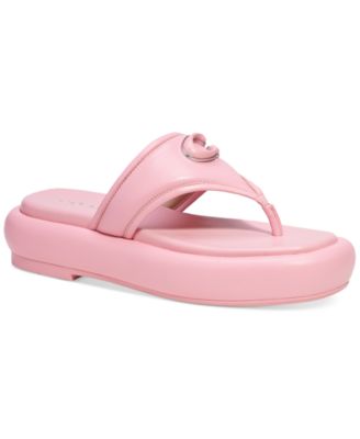 COACH - Women's Sylvie Bubble Flatform Thong Sandals