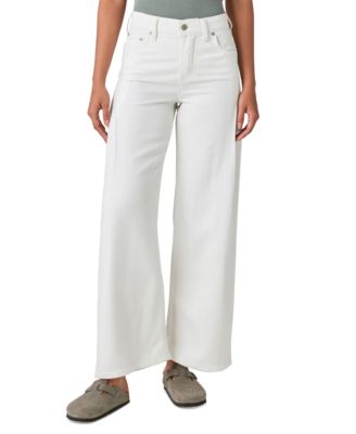 Lucky Brand - Women's High-Rise White Palazzo Jeans