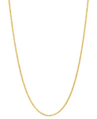 Italian Gold - Crisscross Link 18" Chain Necklace in 14k Gold