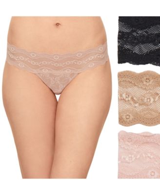 b.tempt'd - Women's 3-Pk. Lace Kiss Bikini Underwear