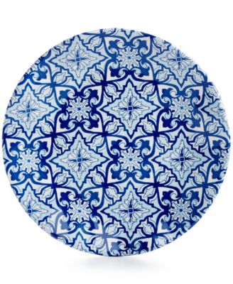Q Squared - Talavera Azul Collection Melamine 5.5" Appetizer Plate