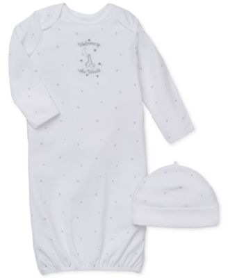 Little Me - Baby 2-Piece Welcome World Hat & Gown Set