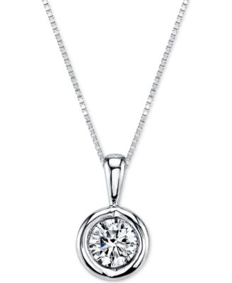 Sirena - Diamond Pendant Necklace (1/5 ct. t.w.) in 14k White Gold or Gold