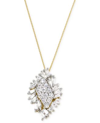 Wrapped in Love - Diamond Cluster Pendant Necklace (1 ct. t.w.) in 14k Gold