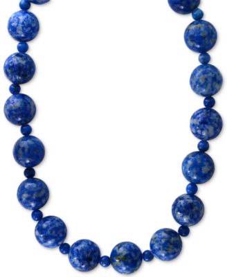 EFFY Collection - Lapis (4 & 12mm) Beaded Collar Necklace in 14k Gold