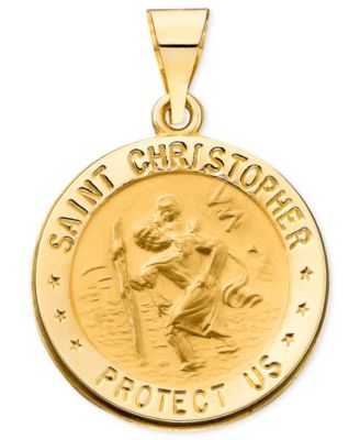 Macy's Brand - Saint Christopher Medal Pendant in 14k Yellow Gold