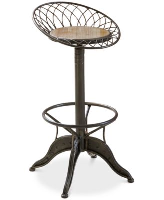 Noble House - Salene Industrial Design Bar Stool, Direct Ship