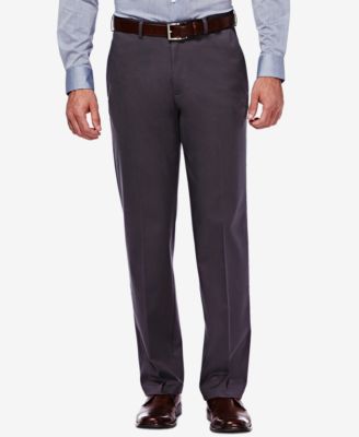 Haggar - Men's Stretch-Waist Classic-Fit Dress Pants