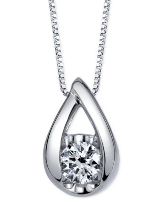 Sirena - Diamond Pendant Necklace (1/2 ct. t.w.) in 14k White Gold
