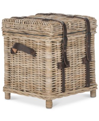 Safavieh - Kacia Wicker Side Trunk, Quick Ship