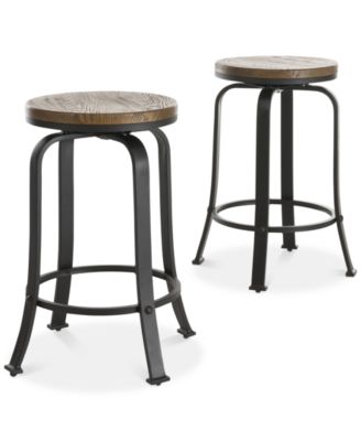 Noble House - Bentyn Counter Stool Set Of 2, Quick Ship