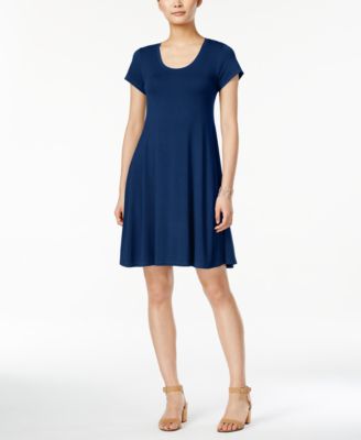 Style & Co - Short-Sleeve Casual Dress