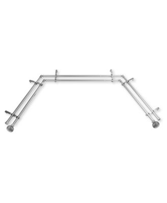 Rod Desyne - Ornament 13/16" Double Bay Window Curtain Rod 20"-36", 38"-72"