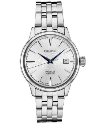 Seiko - Men's Automatic Presage Stainless Steel Bracelet Watch 40.5mm