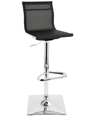 Lumisource - Mirage Adjustable Bar Stool, Quick Ship