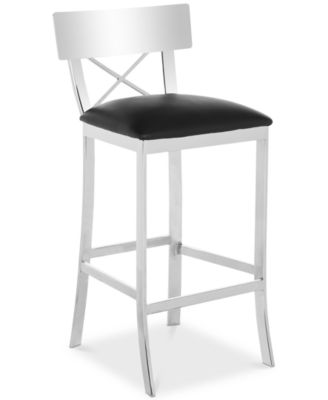Furniture - Elward Faux Leather Bar Stool