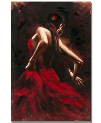 Trademark Global - Antonio Flamenco Dancer 22" x 32" Canvas Art Print