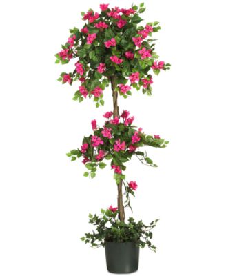 Nearly Natural - 5' Artificial Mini Bougainvillea Topiary