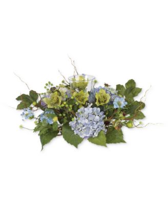 Nearly Natural - Hydrangea Candelabrum Centerpiece
