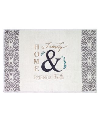 Avanti - Modern Farmhouse Cotton Embroidered 20" x 30" Bath Rug