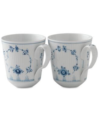 Royal Copenhagen - Blue Fluted Mug, Set of 2