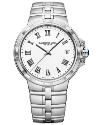 Raymond Weil - Men's Swiss Parsifal Stainless Steel Bracelet Watch 41mm