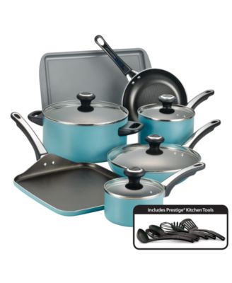 Farberware - 17-Pc. Non-Stick Aluminum Cookware Set
