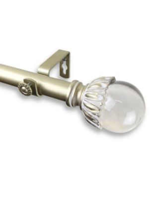 Rod Desyne - Pixie Curtain Rod 1 inch dia 28-48 inch - Black