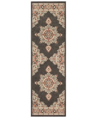 Surya - Alfresco ALF-9671 Black 2'3" x 11'9" Runner Area Rug