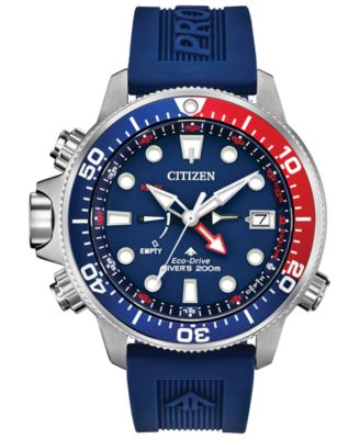 Citizen - Men's Promaster Aqualand Blue Silicone Strap Watch 46mm
